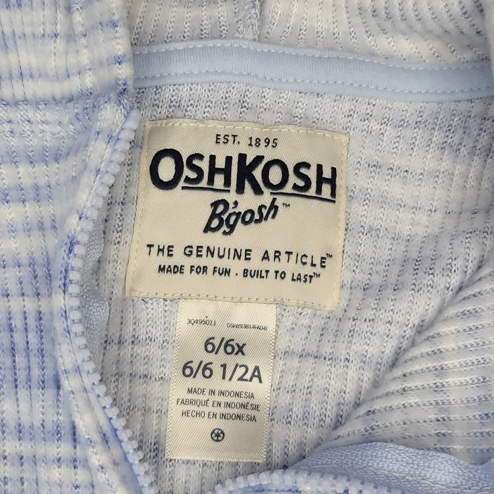 OshKosh Bgosh Jacket Blue White Size 6/6X